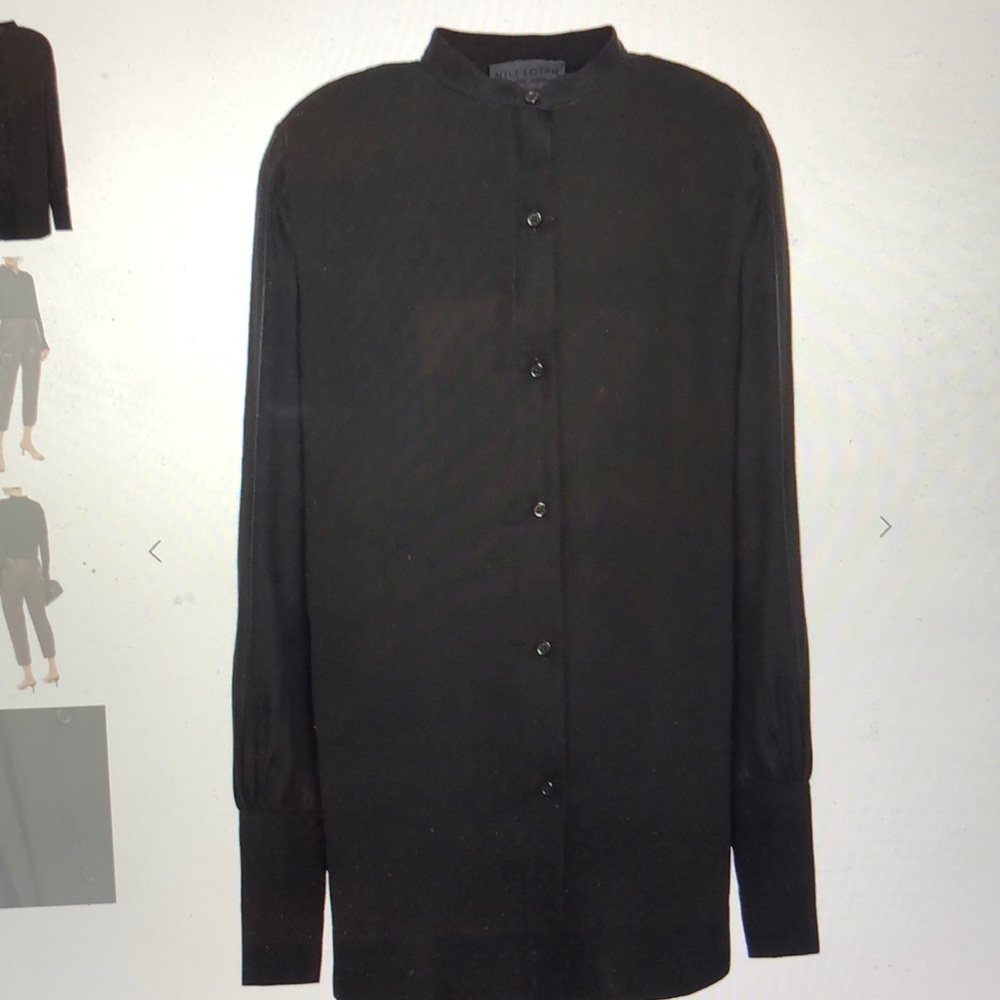 NILI LOTAN SILK SHIRT - Picture 2 of 6